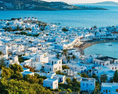 Aerial-photo-of-Mykonos